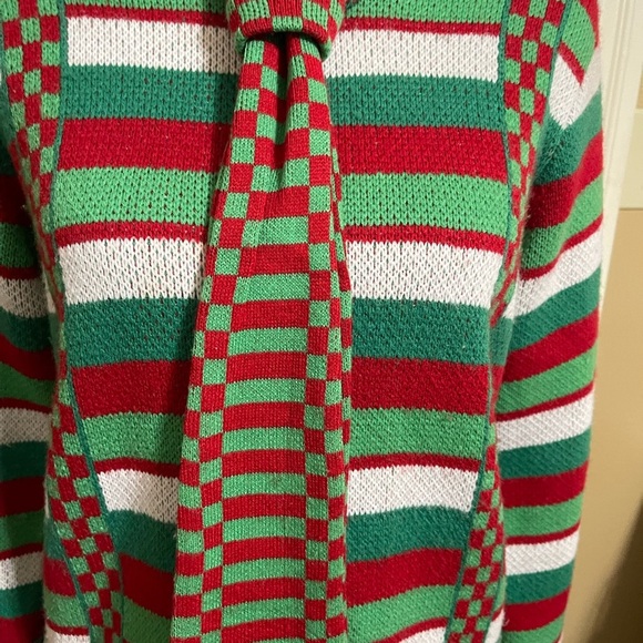 FESTIVE UGLY CHRISTMAS SWEATER TIE & SUSPENDERS SZ SM - Picture 7 of 12